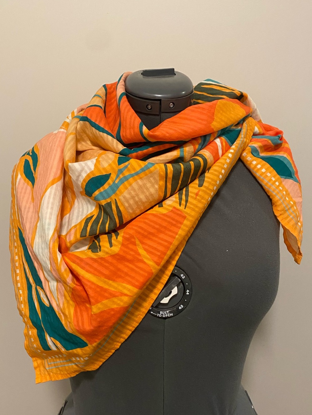 Vitamin A Scarf Sarong Palm Print O/S